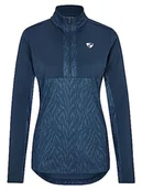 Koszulki i topy damskie - Ziener Damska bluza narciarska JAPRA, bluza narciarska, koszulka funkcyjna, ciepła, elastyczna, bez PFC, nadruk w kolorze granatowym, 44 - miniaturka - grafika 1