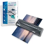 Laminatory - Kompaktowy i szybki laminator A4 A5 A6 A7 z 50 kieszeniami A4 - miniaturka - grafika 1