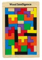 Puzzle - Puzzle drewniane układanka tetris klocki 40el. - miniaturka - grafika 1