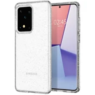 Etui i futerały do telefonów - Spigen Etui Liquid Crystal Glitter do Samsung Galaxy S20 Ultra Przezroczysty - miniaturka - grafika 1