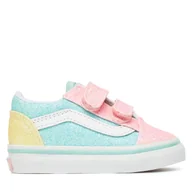 Buty dla dziewczynek - Tenisówki Vans Old Skool V VN000CS6ZQP1 Kolorowy - miniaturka - grafika 1