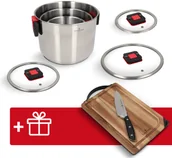 Zestawy garnków i patelni - Zestaw garnków 6 el. Kompact Zwieger + deska z nożem i ostrzałką Optima> - miniaturka - grafika 1