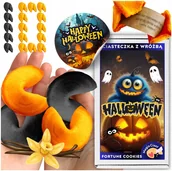 Pieczywo chrupkie - Halloweenowe Ciasteczka z wróżbą dla gości podziękowanie upominek 10 sztuk - miniaturka - grafika 1