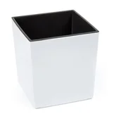 Donice - Blumfeldt Pigmejka z wkładem Juka, biała połysk, 19x19x19,5 cm - miniaturka - grafika 1