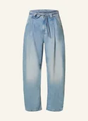 Spodnie damskie - Boss Jeansy Barrel Pleated Barrel blau - BOSS - miniaturka - grafika 1