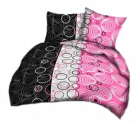 Pościel - pościel bawełna lux 200x200 + 2 poszewka B 323-2 lukas różowy - miniaturka - grafika 1