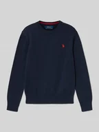 Swetry dla chłopców - Sweter o kroju regular fit z czystej bawełny - miniaturka - grafika 1