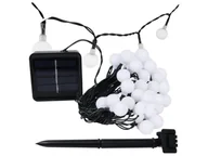 Lampy ogrodowe - Girlanda Solarna Ogrodowa Żarówki Kulk 50X Led - miniaturka - grafika 1