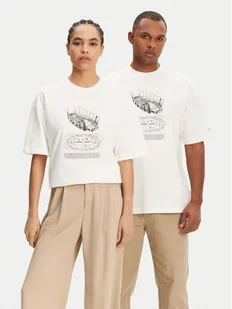 Puma T-Shirt Unisex Harry Potter 630092 Biały Oversize - Koszulki i topy damskie - miniaturka - grafika 1