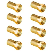 Inne akcesoria audio-wideo - Wtyk Sat F 6,8 Mm Gold Cu Lb0104 Vayox 8 Szt. - miniaturka - grafika 1
