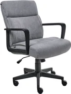 Fotele i krzesła biurowe - Beliani Krzesło biurowe BYRON Szary - miniaturka - grafika 1