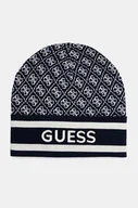 Czapki damskie - Guess czapka SEVYN kolor granatowy  W4BZ21 Z3JD2 - miniaturka - grafika 1
