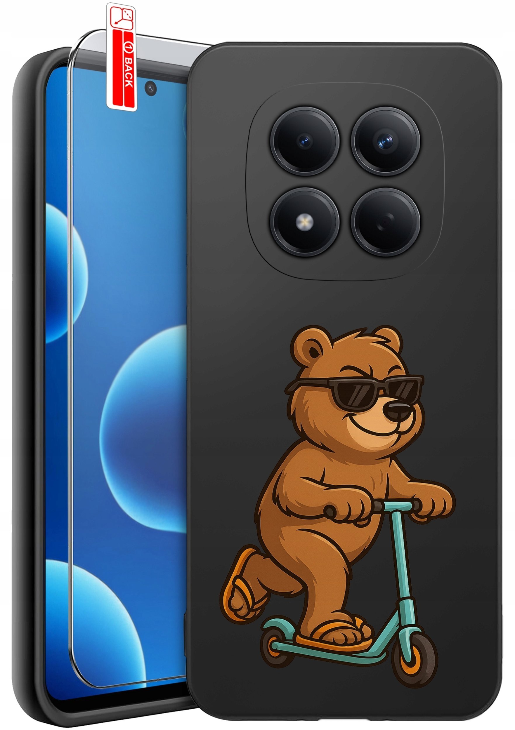 krainaGSM ETUI do Xiaomi Redmi Note 15 Pro 4G WZORY SILIKONOWE MATT CASE + SZKŁO
