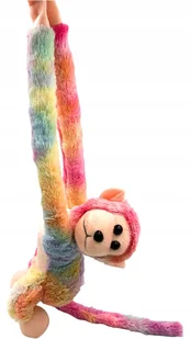 Pluszowa małpka wisząca na rzepy z dźwiękiem małpa przytulanka - Maskotki i pluszaki - miniaturka - grafika 1