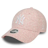 Czapki damskie - Czapka z daszkiem New Era Wmns Summer Tweed Nyy 60434980 Różowy - miniaturka - grafika 1