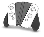 Kontrolery do Nintendo - Speedlink V-GRIP 2-IN-1 Uchwyt do Joy-conów, 4 diody stanu, do Nintendo Switch/OLED, czarny - miniaturka - grafika 1