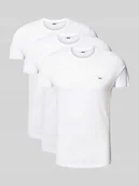 Koszulki męskie - T-shirt z nadrukiem z logo w zestawie 3 szt. - miniaturka - grafika 1