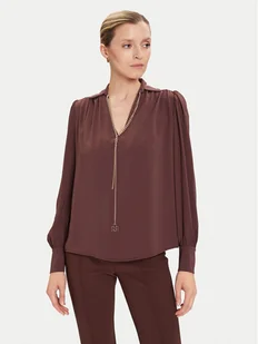 Rinascimento Bluzka CFC0125721003 Brązowy Regular Fit - Bluzki damskie - miniaturka - grafika 1