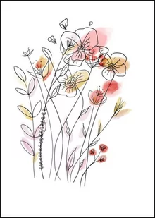 Plakat, Polne kwiaty, 50x70 cm - Plakaty - miniaturka - grafika 1