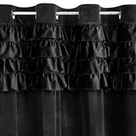 Zasłony - Zasłona EUROFIRANY Erin 140 x 250 cm Czarny - miniaturka - grafika 1