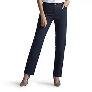 Spodnie damskie - Lee Damskie spodnie o luźnym kroju przez cały dzień z prostymi nogawkami, Cesarski błękit, 46-Kr�tki - grafika 1