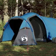 Namioty - vidaXL Namiot kempingowy, 4-os., niebieski, 360x135x105 cm, tafta 185T - miniaturka - grafika 1