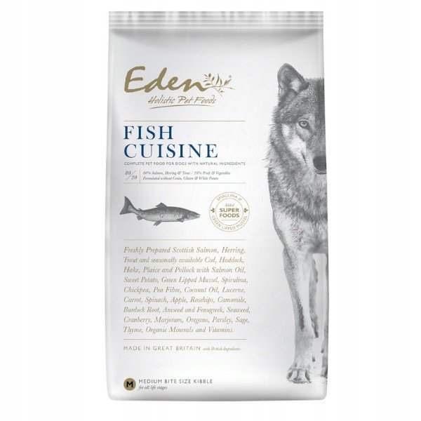 EDEN 80/20 Fish Cuisine Średnie i duże rasy - sucha karma dla psa - 2kg