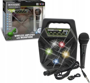 Wzmacniacz Bezprzewodowy Mikrofon Głośnik Karaoke Efekty - Instrumenty muzyczne dla dzieci Wzmacniacz Bezprzewodowy Mikrofon Głośnik Karaoke Efekty - Instrumenty muzyczne dla dzieci - miniaturka - grafika 1