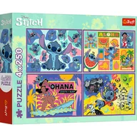 Puzzle - Puzzle, Trefl, Niezwykły Stitch, 4x250 el. - miniaturka - grafika 1