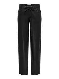 ONLY Spodnie w kolorze czarnym - Spodnie sportowe damskie - miniaturka - grafika 1