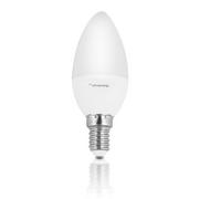 Żarówki LED - Whitenergy Żarówka LED 10XSMD2835 C37 E14 5W 396lm ciepła biała mleczna (10541) - miniaturka - grafika 1