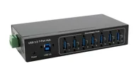 Huby USB - EXSYS EX-11227HMVS huby i koncentratory USB 3.2 Gen 1 (3.1 Gen 1) Type-B 5000 Mbit/s Czarny EX-11227HMVS - miniaturka - grafika 1