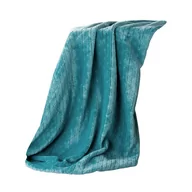 Koce - Euro Firany Koc Flanelowy Design Cindy4 Turkusowy 150x200 1212097 - miniaturka - grafika 1