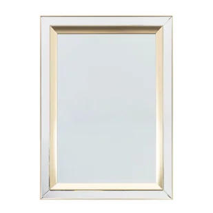 Prostokątne lustro do salonu Phantom 5055999228572 złote - Lustra - miniaturka - grafika 1