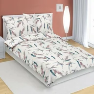 Pościel - Bellatex Pościel z kory Klas beżowy, niebieski, 140 x 220 cm, 70 x 90 cm, 140 x 220 cm, 70 x 90 cm - miniaturka - grafika 1
