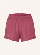 Spodenki damskie - Under Armour Szorty Do Biegania 2 W 1 Ua Fly By 3” rot - miniaturka - grafika 1