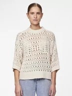 Swetry damskie - Pieces Sweter "Masha" w kolorze beżowym - miniaturka - grafika 1