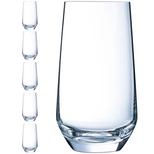 Szklanka wysoka LIMA 400 ml zestaw 6 szt. - Hendi L8110 - Szklanki - miniaturka - grafika 1