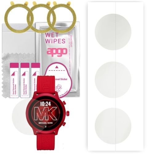 3x folia ochronna hydrożelowa MATOWA do Michael Kors MK GO - apgo Smartwatch Hydrogel MATTE Protection Ochrona na ekran smartwatcha