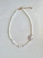 Naszyjniki - Choker Romantyczny z pereł - miniaturka - grafika 1