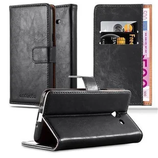 Cadorabo cador Abo  Luxury Book Style etui do Samsunga Galaxy J5 (7)  model 2017 < > (tylko na US version)  Case Cover pokrowiec ochronny etui z funkcją stojaka i kieszeń na kartę, grafitowo-czarny DE-110989 - Etui i futerały do telefonów - miniaturka - grafika 1