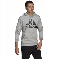 Bluzy męskie - Bluza męska adidas M BL FL HD szara GK9577 S - miniaturka - grafika 1