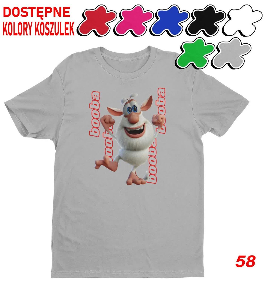 Dziecięca Koszulka Z Nadrukiem Duży Wybór Booba -L 146-152