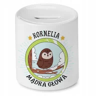 Skarbonki - Skarbonka 330 ml Dla Korneli Córki Dziecka Prezent z Nadrukiem ze Zdjęciem + Opakowanie na prezent (wzór 02) - miniaturka - grafika 1