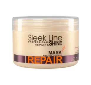 Stapiz Sleek Line Repair Mask Maska z jedwabiem do włosów zniszczonych 250 ml - Maski do włosów - miniaturka - grafika 2
