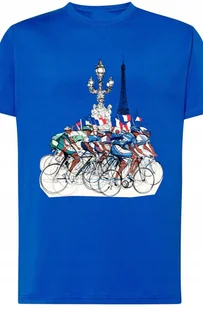 Tour De France Paryż T-Shirt Kolarstwo r.XXL - Koszulki męskie - miniaturka - grafika 1