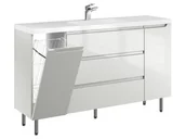 Szafki łazienkowe - Szafka Stojąca Z Umywalką ETH 140 cm KD - Kaszmir Wysoki Połysk - miniaturka - grafika 1