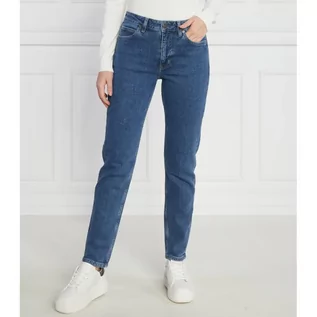 Spodnie damskie - Calvin Klein Jeansy | Slim Fit | mid rise - grafika 1
