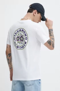 Koszulki męskie - Billabong t-shirt bawełniany męski kolor biały z nadrukiem ABYZT02264 - grafika 1