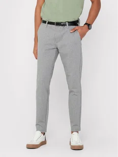 Only & Sons Chinosy Mark 22013727 Szary Slim Fit - Spodnie męskie - miniaturka - grafika 1